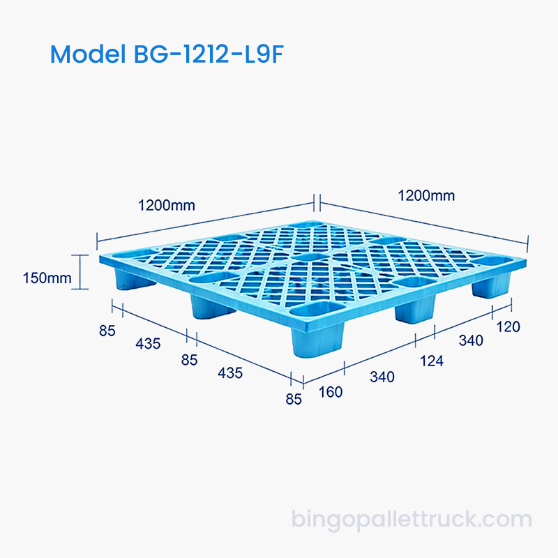 پالت پلاستیکی 1200x1200mm برای استفاده لجستیک