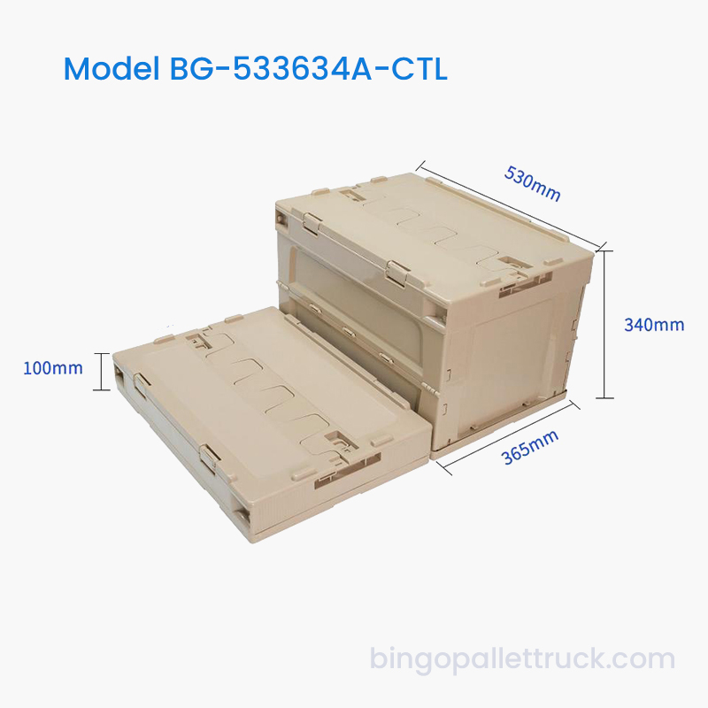 گیره پلاستیکی تاشو 50 لیتری سنگین با درب