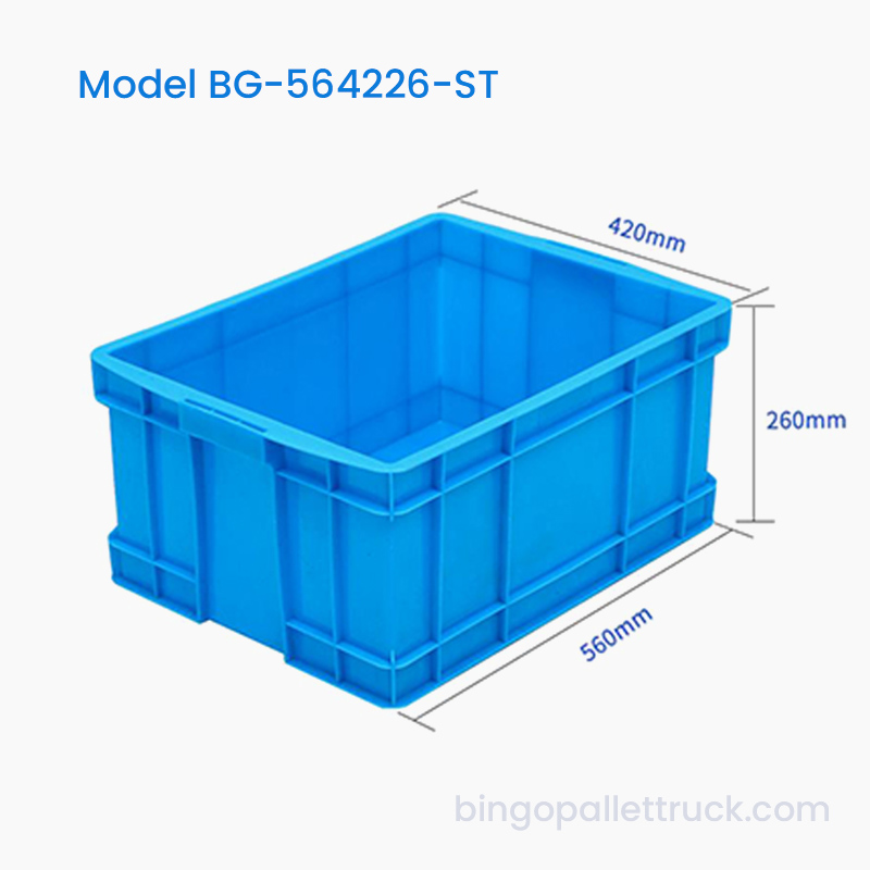 کانتینر لجستیک HDPE جعبه حمل پلاستیکی 47 لیتری