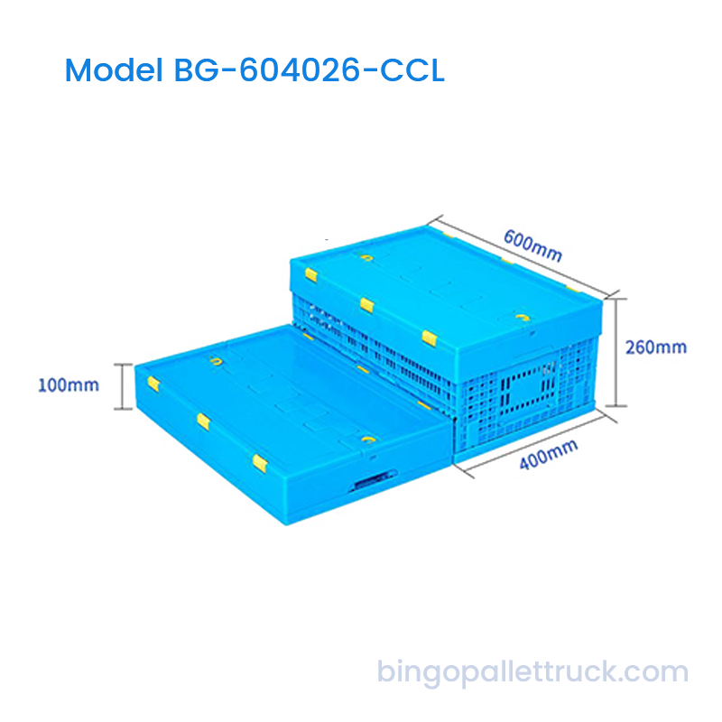 جعبه پلاستیکی تاشو 47 لیتری با درب برای ذخیره سازی لجستیک