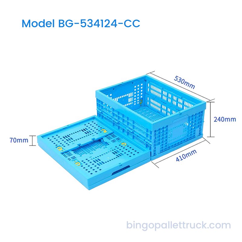 جعبه پلاستیکی تاشو 42 لیتری برای ذخیره سازی خرده فروشی