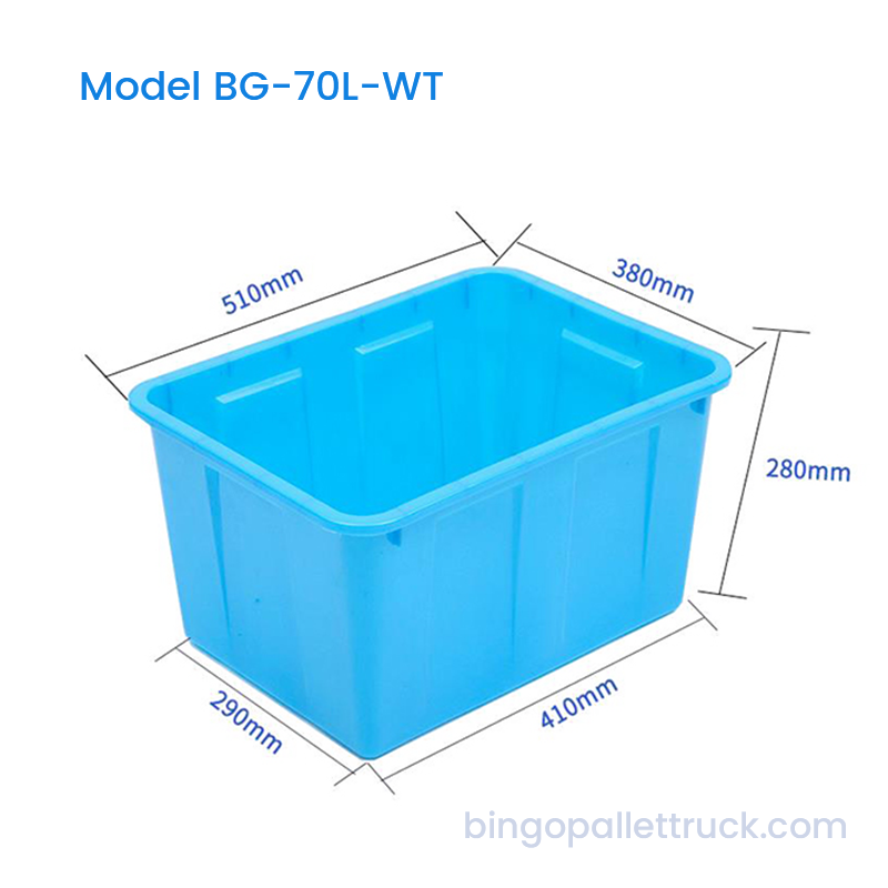 مخزن ذخیره آب HDPE درجه مواد غذایی 70 لیتری با درب اختیاری