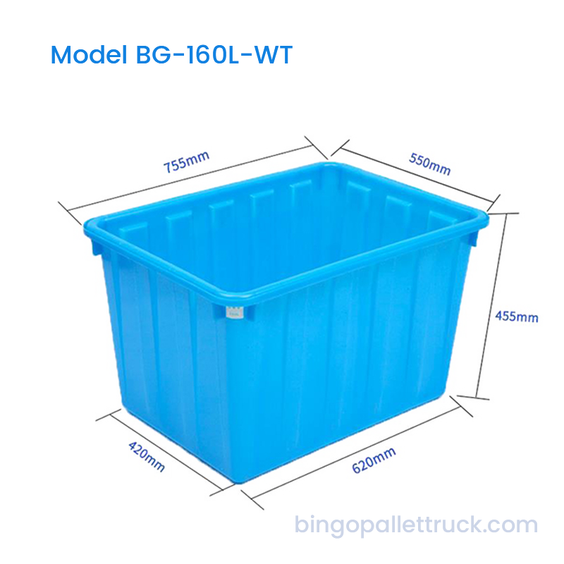 مخزن 160 لیتری HDPE برای ذخیره سازی محصولات آبزی و حمل و نقل ماهی زنده