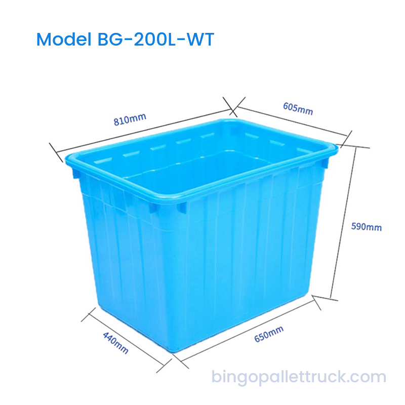 مخزن آب 200 لیتری HDPE برای محصولات آبزی و غذاهای دریایی