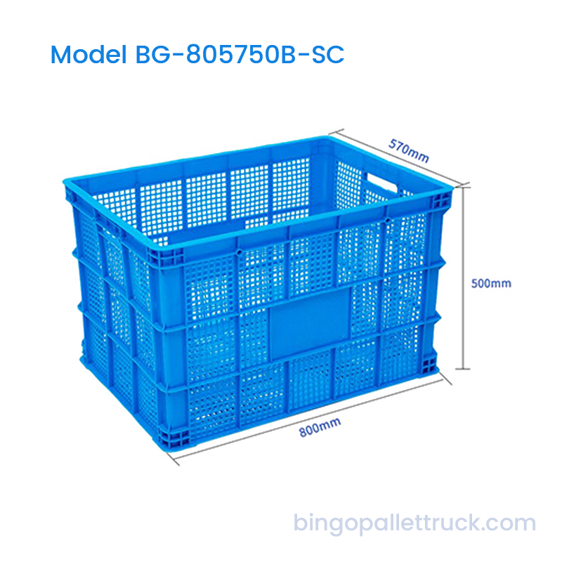 جعبه پلاستیکی 194 لیتری سنگین HDPE برای قطعات کارگاهی