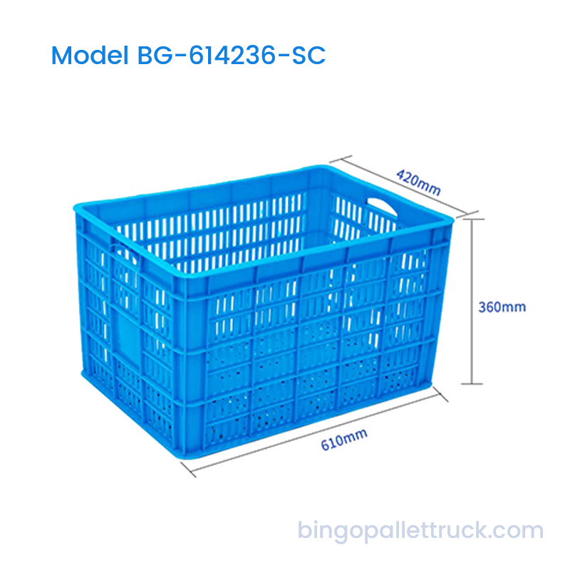 جعبه پلاستیکی 78 لیتری HDPE برای حمل و نقل میوه و سبزیجات