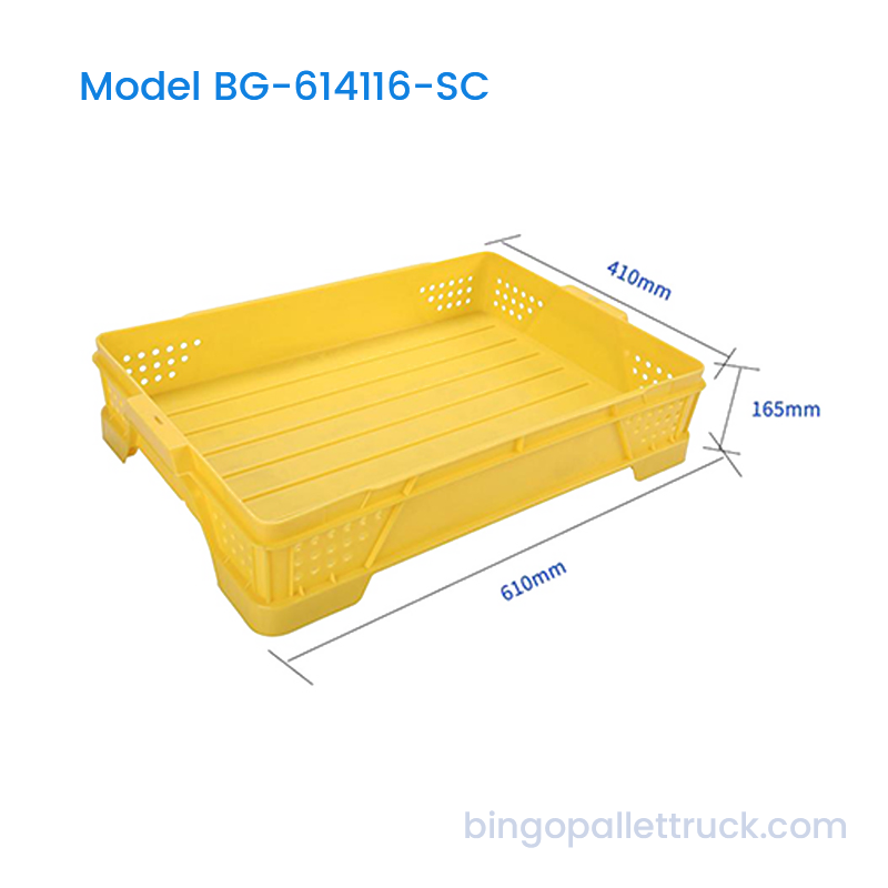 جعبه پلاستیکی تهویه‌شده 22 لیتری HDPE برای نگهداری هلو