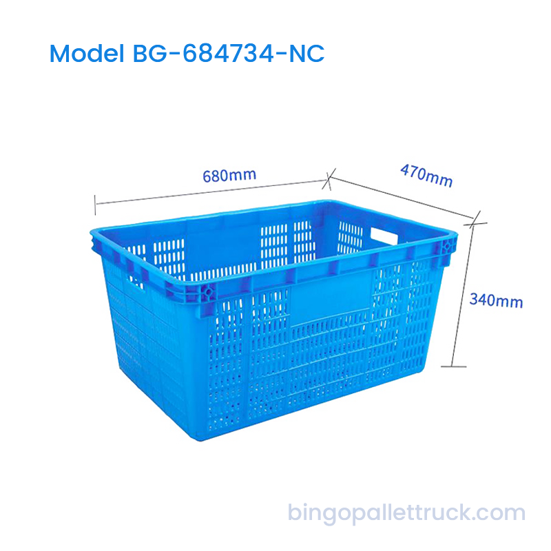 جعبه پلاستیکی تودرتوی HDPE با مقاومت بالا 91 لیتری برای کشاورزی