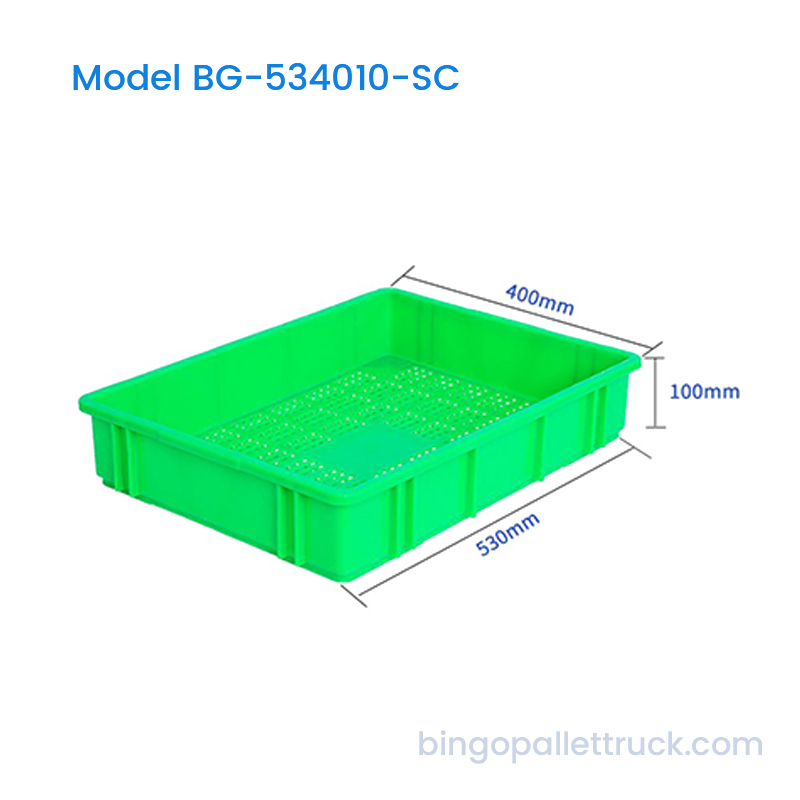 سبد تولید جعبه پلاستیکی 16 لیتری HDPE سبز برای انبار و مزرعه