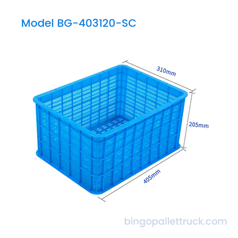 جعبه HDPE سبک وزن 21 لیتری برای میوه ها و سبزیجات