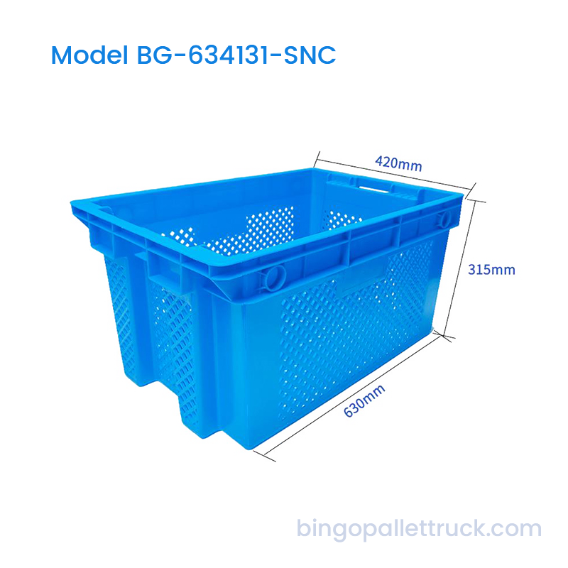 جعبه پلاستیکی 71 لیتری HDPE و آشیانه برای کشاورزی